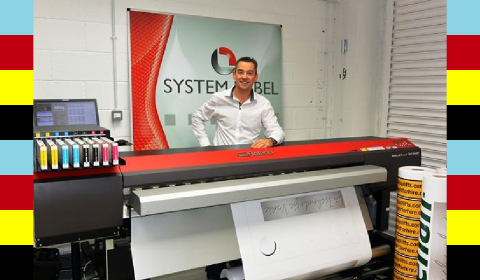 Alan Beirne of System Label with the new Roland XF-640
